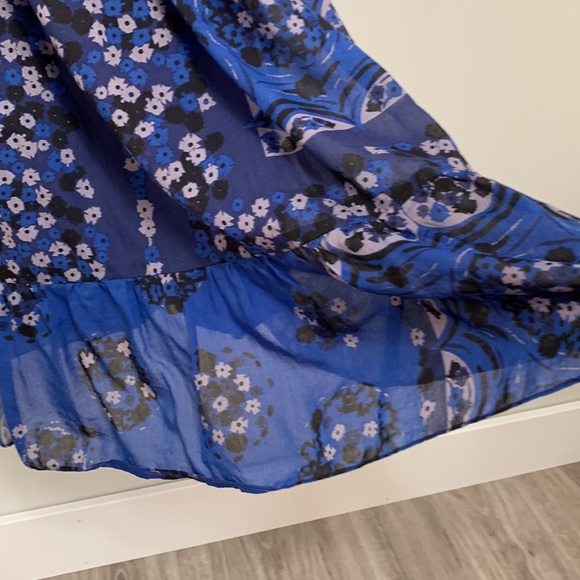 Rebecca Taylor Maxi Dress Blue Size 6 - Picture 6 of 14